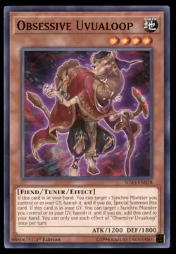 Yu Gi Oh! Obsessive Uvualoop IGAS EN028 IGAS 1st Edition Regular - Image 1