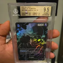 One Piece Legacy Of The Master Kuzan OP10-082 Alt Art SP SR BGS 9.5 - Image 1
