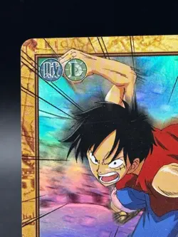 Monkey D. Luffy C428 Holo Carddass Hyper Battle Bandai Japanese One Piece LP - Image 2