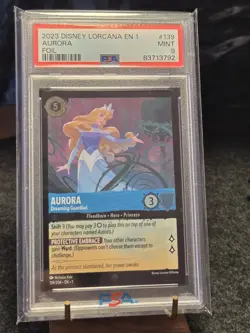 Aurora - Dreaming Guardian FOIL : Disney Lorcana EN 1 2023 : 139/204 PSA 9 MINT - Image 1