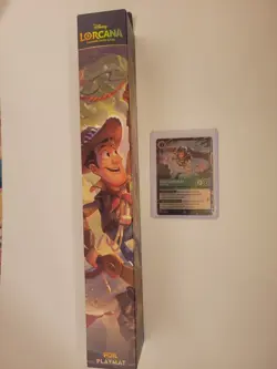 Disney Lorcana Buzz And Woody Foil Playmat And Buzz Lightyear Magical Places... - Image 1