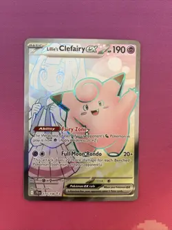 Pokemon Card Lillie's Clefairy ex 173/159 Ultra Rare Journey Together Near Mint - Image 1