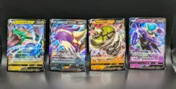 Japanese Pokemon 4 Card Lot: Calyrex V, Rayquaza V, Skuntank V , Etc LP Cards - Image 1