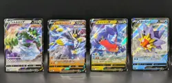 Japanese Pokemon 4 Card Lot: Starmie V, Urshifu V, Garchomp V , Etc LP Card - Image 1