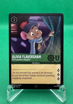 Olivia Flaversham 92/204 Disney Lorcana Azurite Sea Rare Cold Foil Card NM - Image 1