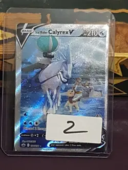 Pokemon - Ice Rider Calyrex V Alt Art 164/198 Chilling Reign NM/M Card - Image 3