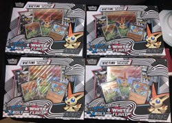 Pokemon Card Victini Collection Box Black Bolt White Flare Unova Poster Lot Of 4 - Image 1