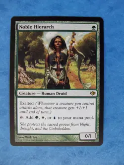 MTG Magic the Gathering NOBLE HIERARCH CONFLUX NM (b) ACTUAL PICTURES - Image 1