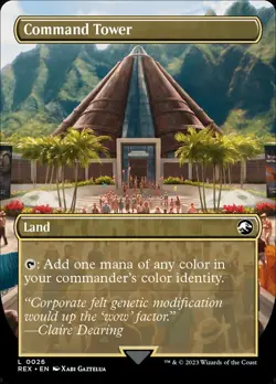 Command Tower X1 BORDERLESS -NM/M- Universes Beyond: Jurassic World Collection - Image 1