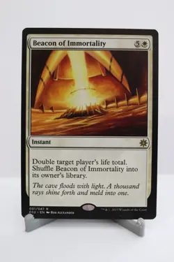 MTG Magic 1x Beacon of Immortality Explorers of Ixalan NM/LP 001/047 R E02 - Image 1