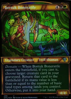 MTG TCG - Bortuk Bonerattle (Showcase) 296 Foil Dominaria United - NM - Image 1