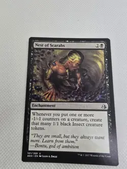 Wizards Nest of Scarabs Amonkhet Enchantment Black Uncommon 101 Regular MTG - Image 1