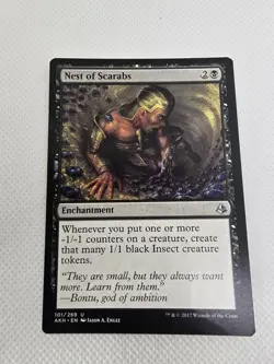 Wizards Nest of Scarabs Amonkhet Enchantment Black Uncommon 101 Regular MTG - Image 2