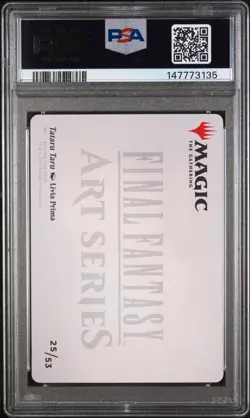 2025 MTG FINAL FANTASY ART SERIES GOLD STAMPED #25 TATARU TARU PSA 10 - Image 2