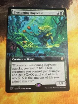 1 x Blossoming Bogbeast - Extended Art - Commander 2021 - NM-Mint - MTG - Image 1