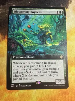 1 x Blossoming Bogbeast - Extended Art - Commander 2021 - NM-Mint - MTG - Image 2
