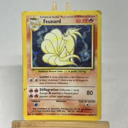 Carte Pokemon Rare Holo Feunard 12/102 Set De Base Wizard Poor - Image 1