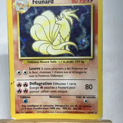 Carte Pokemon Rare Holo Feunard 12/102 Set De Base Wizard Poor - Image 3