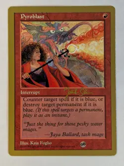 Pyroblast - 1997 Jakub Slemr (5ED) (SB) World Championship Decks, MP - MTG - Image 1