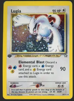 2000 Pokemon Neo Genesis 1st Edition #9/111 Lugia Holo - Image 1