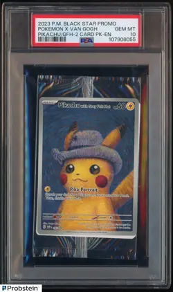 2023 Pokemon Black Star Promo Pikachu X Van Gogh Sealed Pack PSA 10 GEM MINT - Image 1