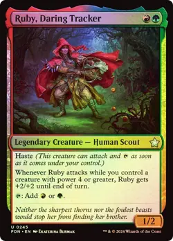 Ruby, Daring Tracker (0245) - Foundations - Uncommon (Foil) - Image 1