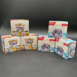 Pokemon TCG Scarlet & Violet Booster Box LOT (3) Surging Saprks (3) JTG SEALED - Image 1