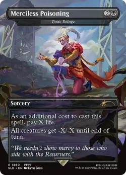 Merciless Poisoning (Toxic Deluge) Borderless Final Fantasy Secret Lair NM MTG - Image 1