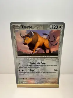 Tauros 128/165 Uncommon 151 Pokemon Reverse Holo Near Mint - Image 1