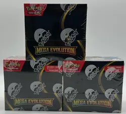 Lot of (3) Pokemon TCG Mega Evolution Booster Boxes SEALED NEW - Image 1