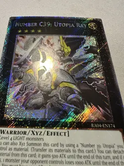 Yu-Gi-Oh! Number C39: Utopia Ray RA04-EN174 Platinum Secret Rare 1st Ed NM - Image 2