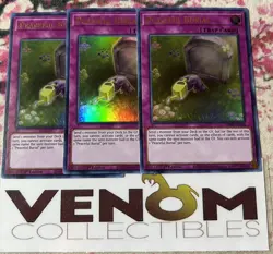 3x (M/NM) - Peaceful Burial - MP20-EN196 - Ultra Rare - 1st Edition YuGiOh - Image 1