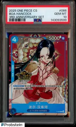 2025 One Piece CS Chinese 3rd Anniversary Set #066 Boa Hancock PSA 10 GEM MINT - Image 1
