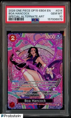 2026 One Piece OP15-EB04 EN Special Alt Art #014 Boa Hancock PSA 10 GEM MINT - Image 1
