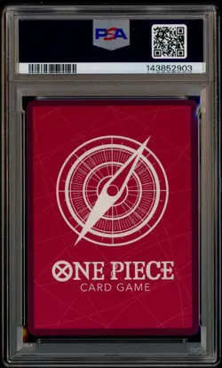 2022 One Piece OP01 EN Alternate Art Pre-Errata Alpha #002 Trafalgar Law PSA 10 - Image 3