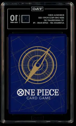 2024 One Piece English Version 1st Anniversary Set #025 Roronoa Zoro TAG 10 GEM - Image 2