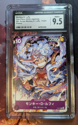 CGC 9.5 Japanese One Piece 2024 Monkey D. Luffy P-041 One Piece Day - Image 1