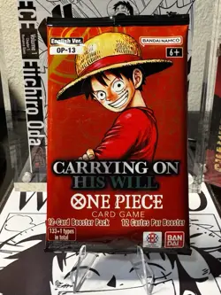 One Piece Card Game OP-13 Carrying On His Will Booster Pack ENGLISH - Image 1