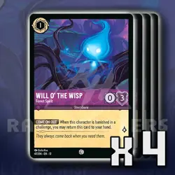 Will o' the Wisp Forest Spirit 47/204 x4 Wilds Unknown Disney Lorcana - Image 1
