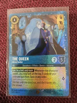 The Queen Mirror Seeker - Disney Lorcana Promo Cards 12/P3 Glitter Foil NM - Image 1