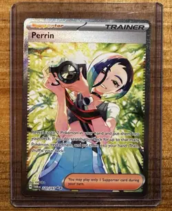 Pokemon TCG Trainer Perrin Special Illustration Card Twilight Masquerade 220/167 - Image 1