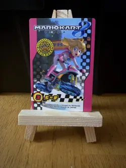 Mario Kart 8 Princess Peach Card Nintendo Vintage Japanese U.S Seller - Image 1