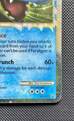 Feraligatr Prime HGSS07 Holo Black Star Promo 2010 Pokemon Card Played - Image 5