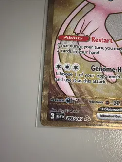 Mew EX Metal Card 205/165 Scarlet & Violet 151 Series NM/MINT - Image 4