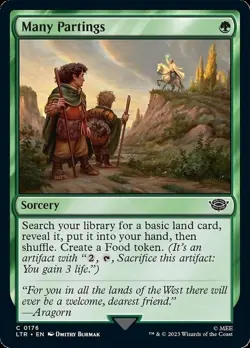 Many Partings~0176~NM~(LTR) - The Lord of the Rings Tales of Middle-Earth~MTG - Image 1