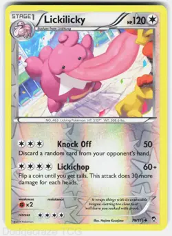 Lickilicky 79/111 Uncommon Furious Fists Pokemon Reverse Holo NM - Image 1