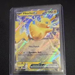 Pokemon TCG Pikachu ex 063/193 SV02 Paldea Evolved Double Rare Full Art Holo - Image 1