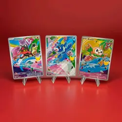 Pokemon TCG First Partners Illustration Collection | Alola Starters **SeePics** - Image 1