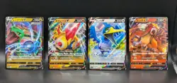 Japanese Pokemon 4 Card Lot: Victini V, Toxtricity V, Virizion V, Etc LP Cards - Image 1