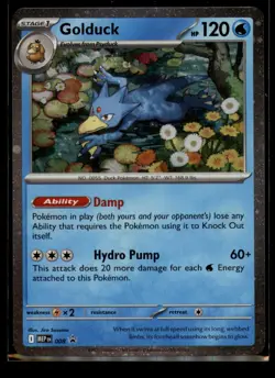 Golduck (Cosmos Holo) 008 Holo ME: Mega Evolution Promo NM/M Pokemon - Image 1